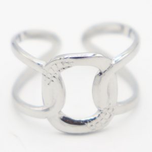 anillo acero ajustable
