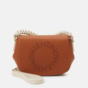 Bolso Bandolera Valentino Bags Starfish, Solapa, camel