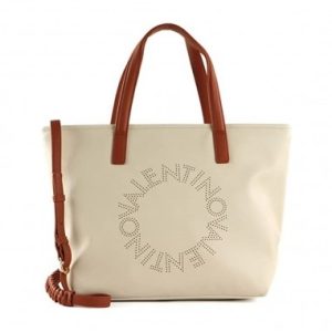 Bolso Shopper Valentino Bags Starfish, Bandolera, Beige