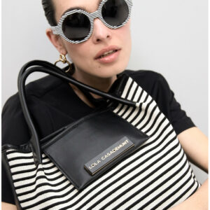 Shopper tejido de rayas lola casademunt